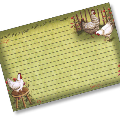 Personal 4x6 Recipe Cards;Earth Friendly; Made in USA 