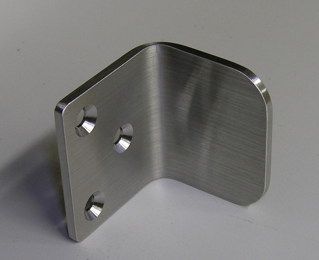 Brushed Stainless Steel Gate Stop "L" Shape 360 Yardware