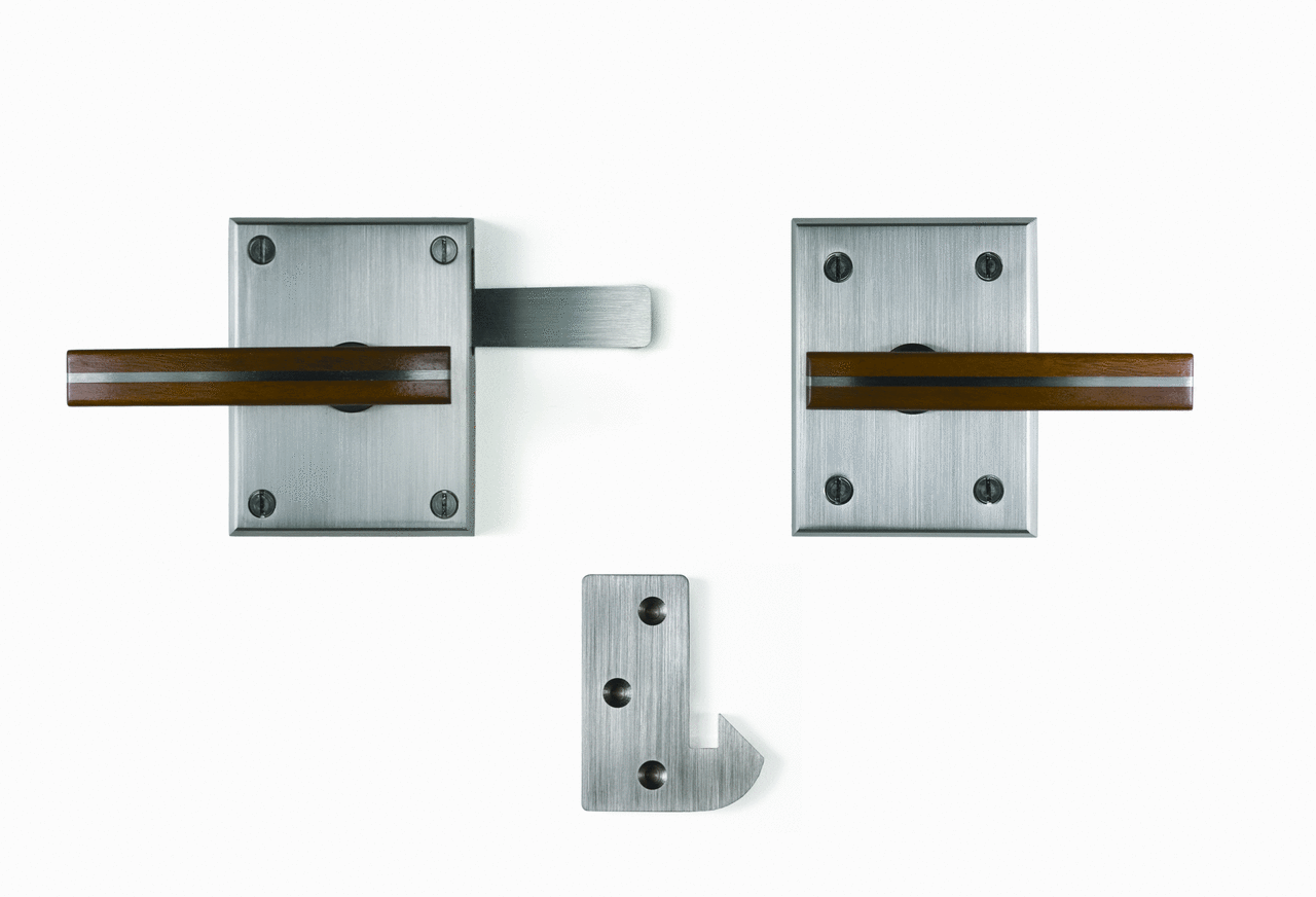 Moda Contemporary Gate Latch with Tigerwood Handle - 360 ...