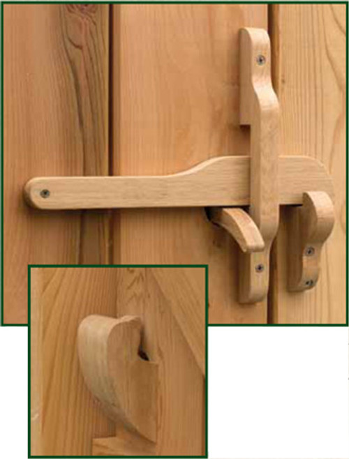 Rustic Wooden Gate Latch "The Oxford" 360 Yardware