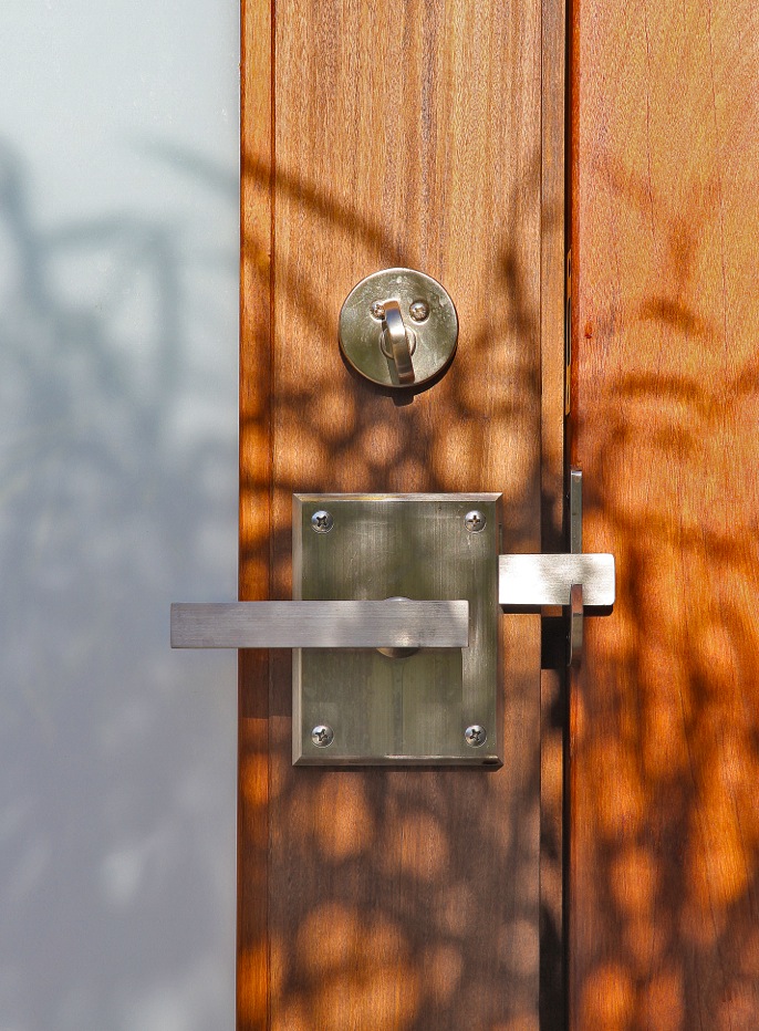 Alta Brushed Stainless Contemporary Gate Latch By 360 Yardware.