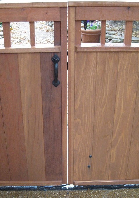 Double Driveway Gate With Coastal Bronze Thumb Latch 40 300 Straight