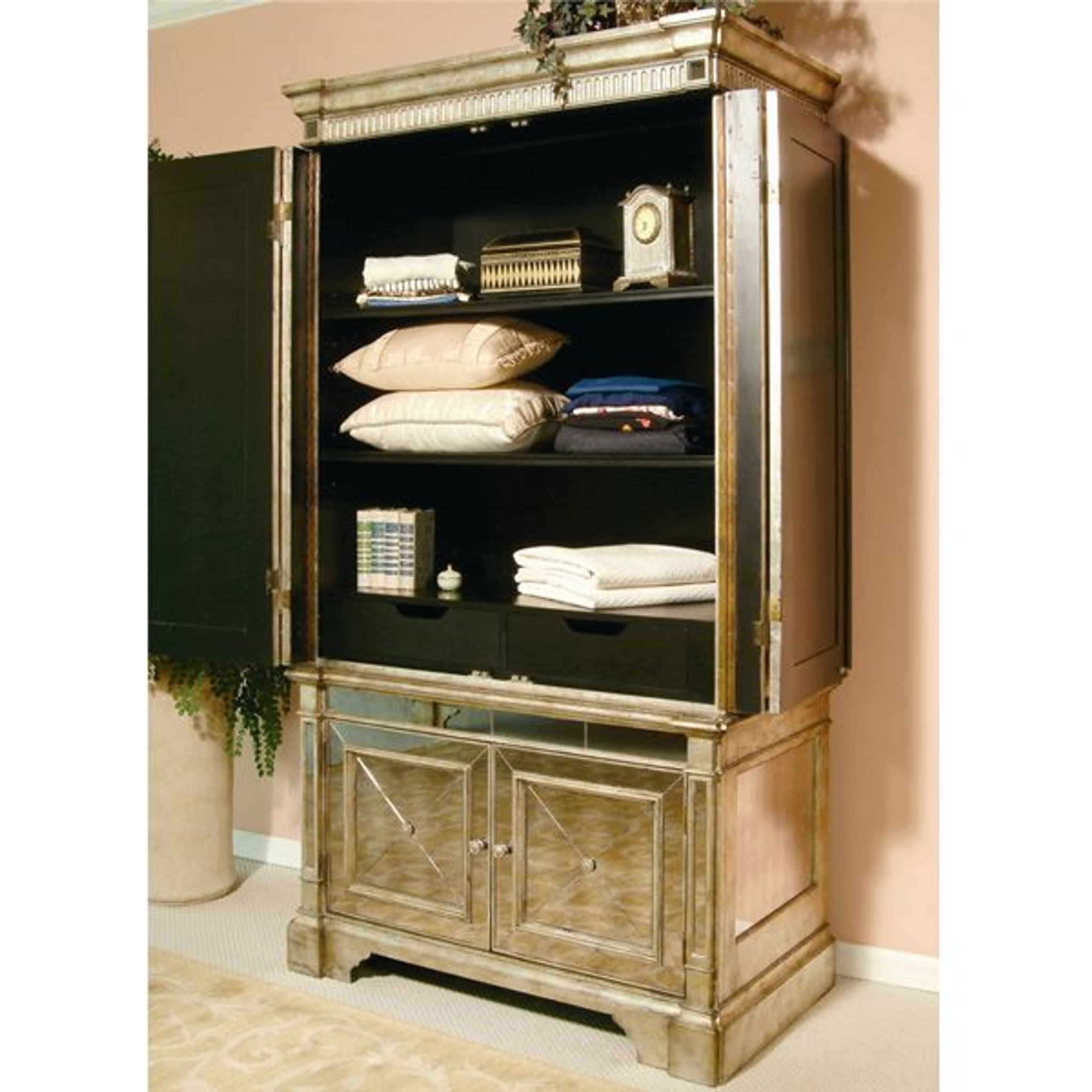 Antique Mirrored Armoire TV Cabinet Mirrored Antique Antique Mirrored Armoire TV Cabinet Mirrored Antique