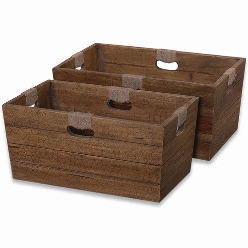 Hancock storage box set / 2 - Size: 30H x 66W x 41D (cm)