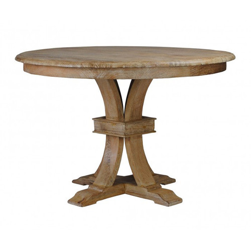 Orleans Round Dining Table - Whitewash