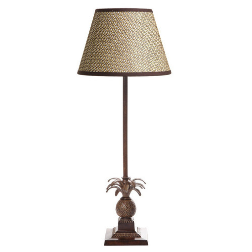 Caribbean Pineapple Table Lamp - Brown