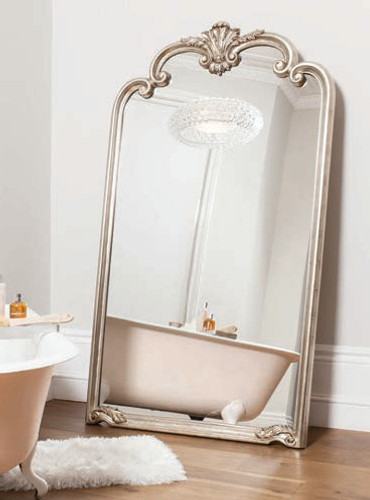 Palazzo Leaner Mirror Silver 72.5x41"" Gallery Direct""
