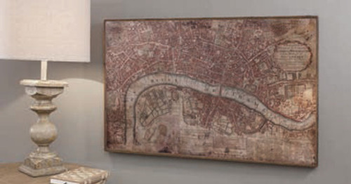 Vintage London Map 36x22" Gallery Direct