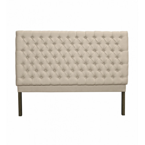 Consort Tufted King Bedhead - Natural Linen