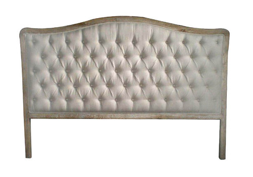 Antoinette Queen Headboard - Natural Linen