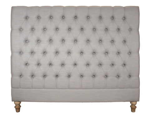 Marquis Upholstered Queen Headboard (Dove Grey)
