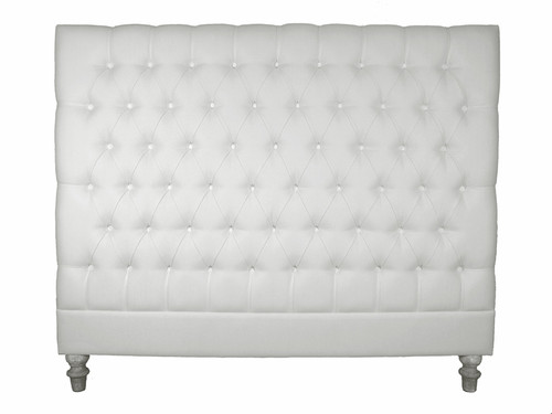 Marquis Upholstered Queen Headboard (Soft White)