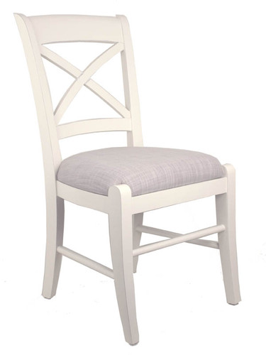 Cross Back Dining Chair - A/Cream + Bisque