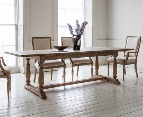 Newhaven Parquetry Extension Dining Table - Extended, 250cm