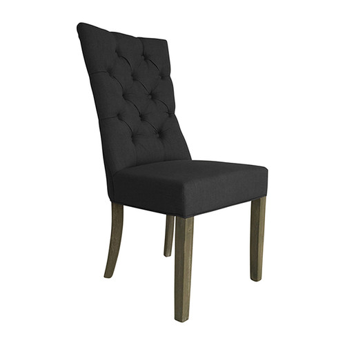 Esther Dining Chair - Charcoal Linen
