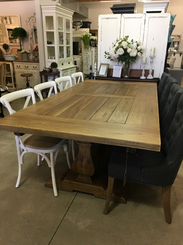 Provincial Trestle Dining Table 240cm - Size: 76H x 244W x 102D (cm)