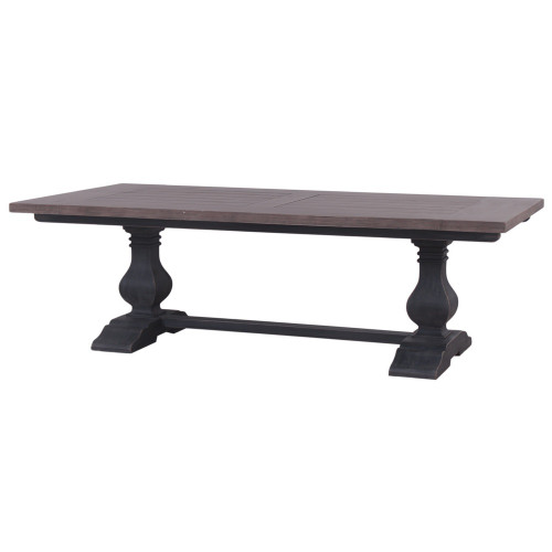 Provincial Trestle Dining Table 240cm - Size: 76H x 244W x 102D (cm)