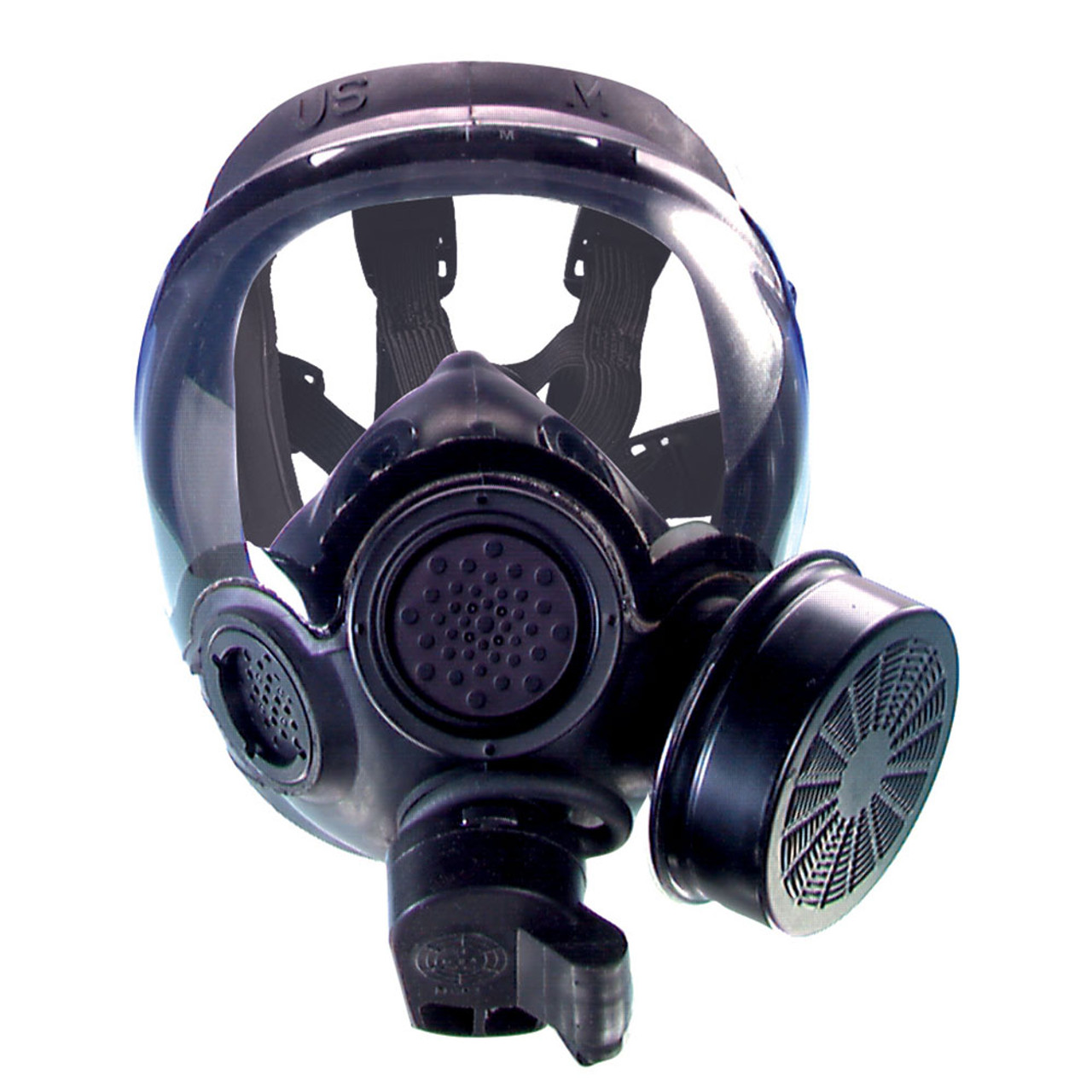 msa black gas mask carrier