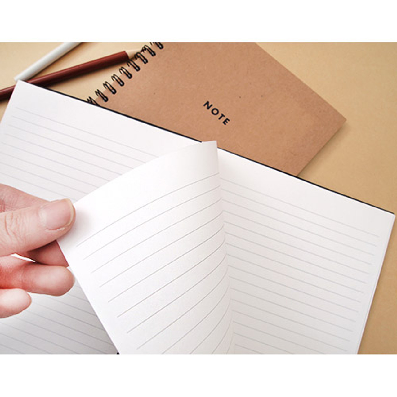 2Young Modern wirebound small lined notebook fallindesign