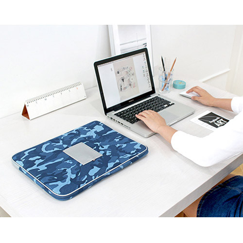 Indigo The Basic cotton denim laptop pouch case 13 inch ver.2