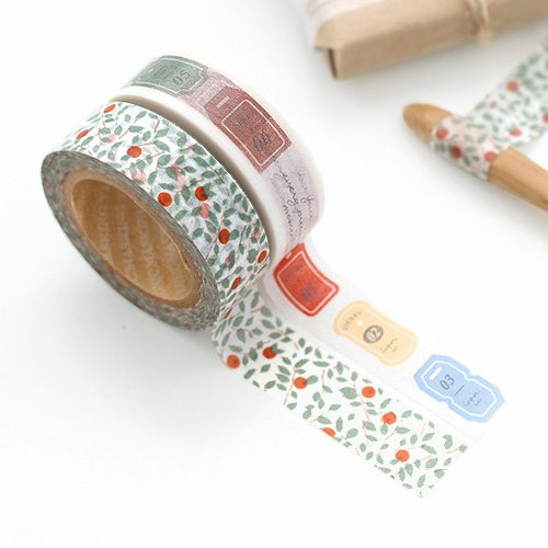 Iconic 0.59"X11yd pattern washi masking tape set 11 fallindesign