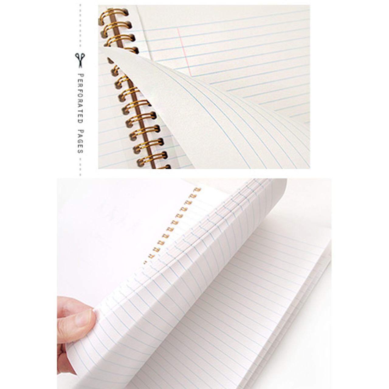 2Young Wirebound london perforated lined notebook
