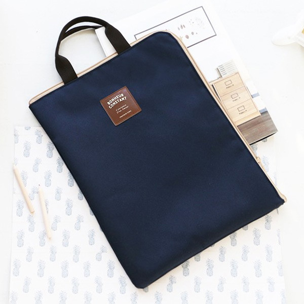 Iconic Basic zip around file pouch bag A4 ver.2 - fallindesign