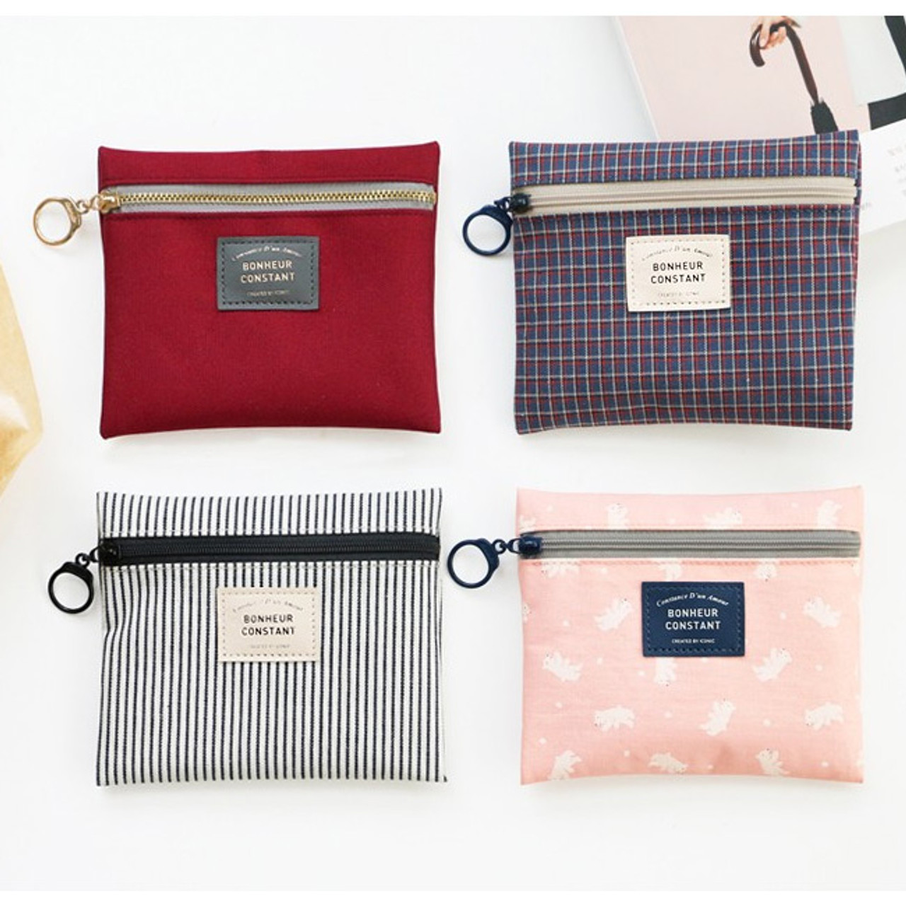 Iconic Basic pattern small zipper pouch ver.2 fallindesign