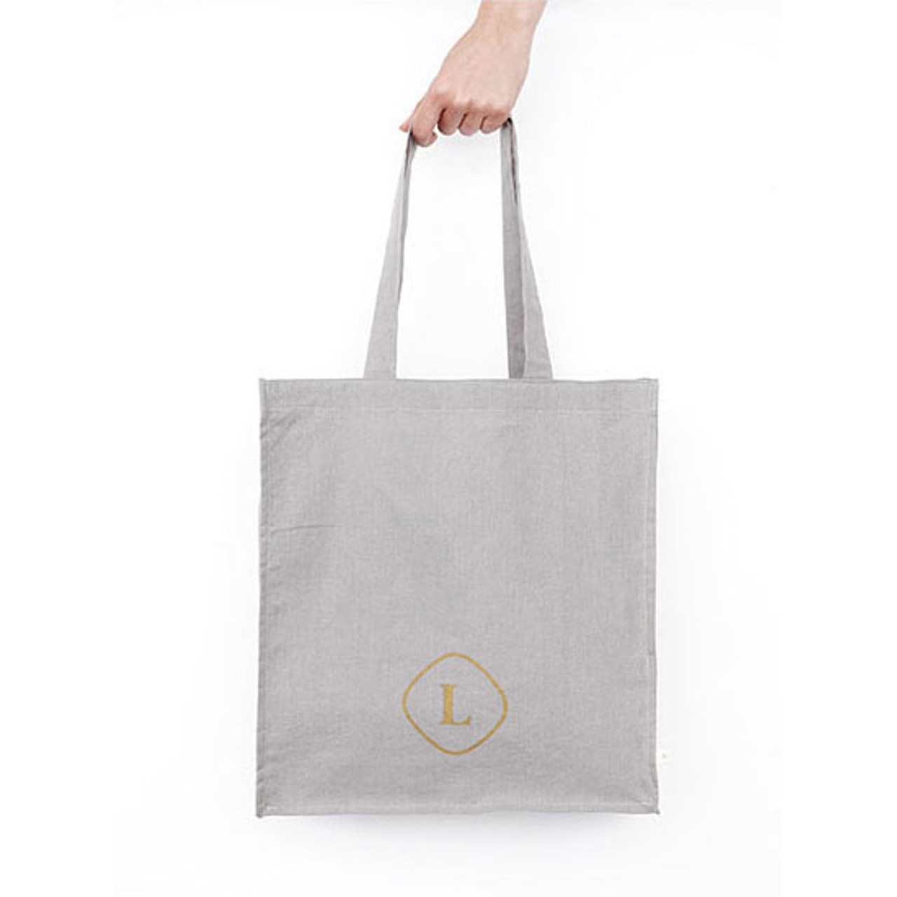 Invite.L Linen 4 rectangle eco shoulder tote bag - fallindesign