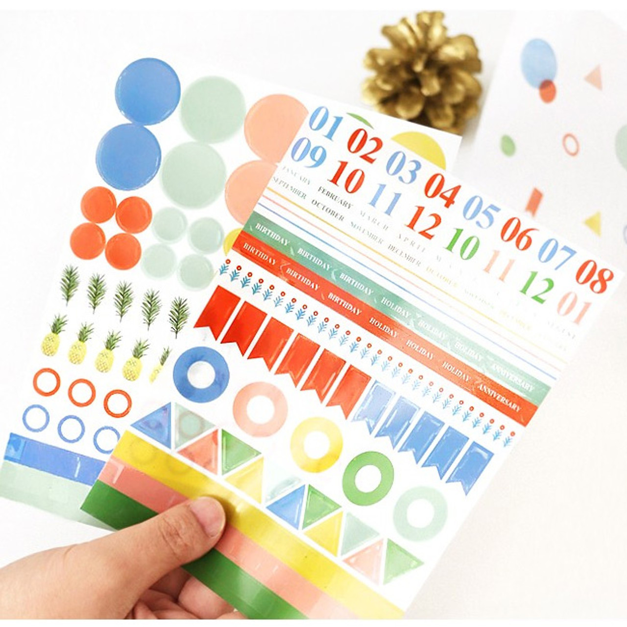 Iconic Diary deco sticker set 9 sheets in one set ver.6 ...