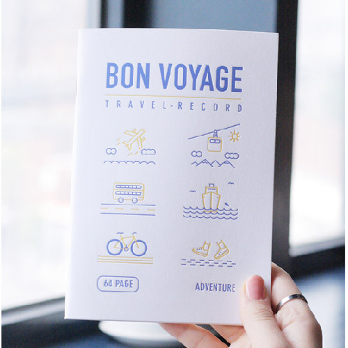 Dash and Dot Bon voyage travel record planner note fallindesign