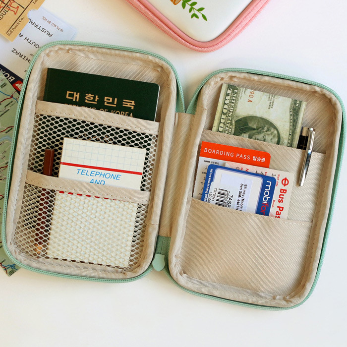 Indigo Monster wide zip around pencil case - fallindesign