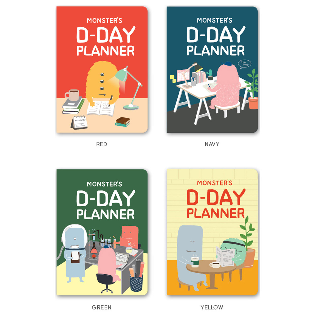 indigo monster d day 31 days illustration planner set