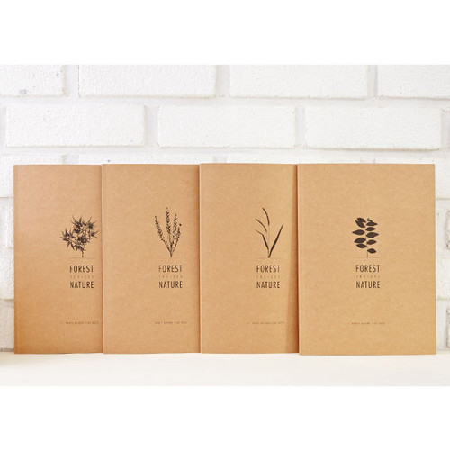 Kraft forest nature lined notebook large Kraft forest nature lined notebook large