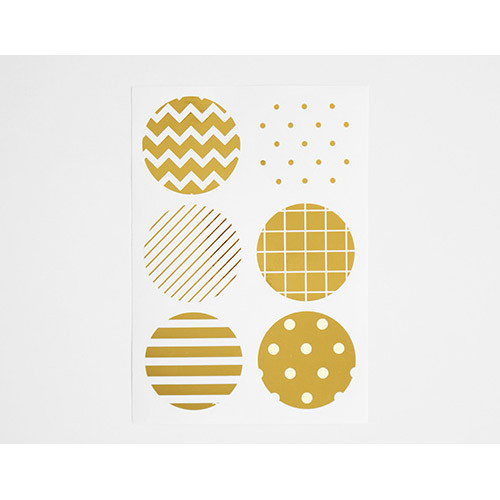 Dailylike Gold circle deco sticker