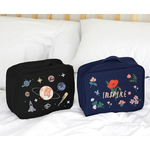 Navy, Space - Rim travel multi pouch bag packing aids Navy, Space - Rim travel multi pouch bag packing aids