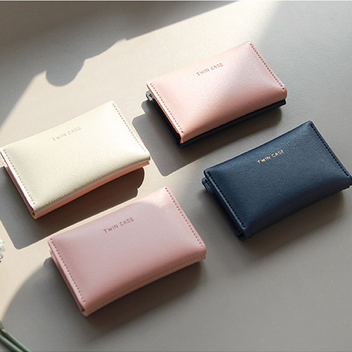 Multi purpose twin pocket card case Multi purpose twin pocket card case