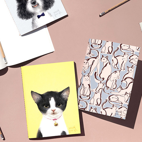 Vivid illustration thread stitching plain notebook Vivid illustration thread stitching plain notebook