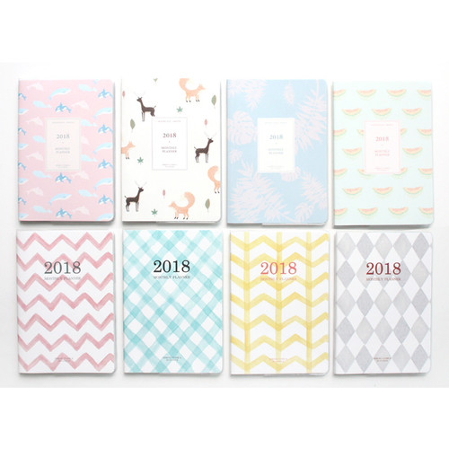 2018 Spring come pattern dated monthly planner 2018 Spring come pattern dated monthly planner