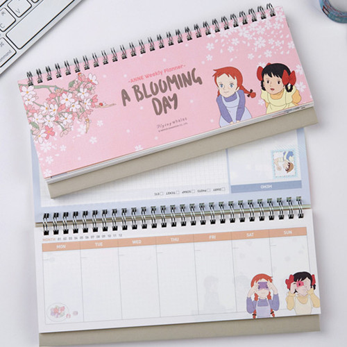Fylng Whales Anne Of Green Gables Spiral Undated Weekly Desk Planner Anne Of Green Gables Spiral Undated Weekly Desk Planner