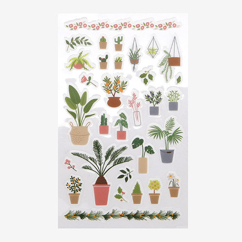 Daily transparent sticker - Flowerpot Daily transparent sticker - Flowerpot