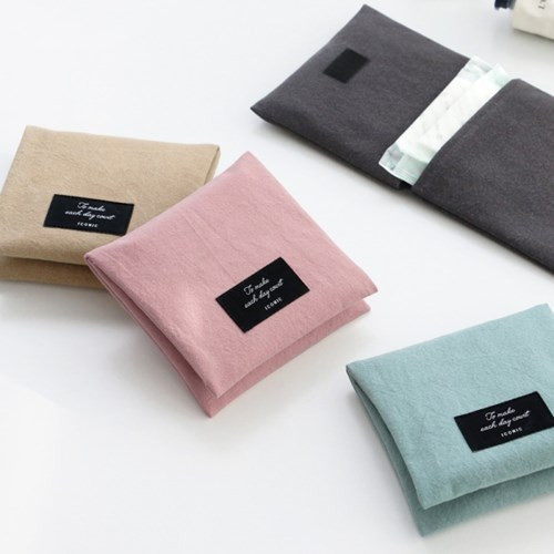 Plain secret daily cotton pouch Plain secret daily cotton pouch