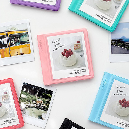 2NUL Colorful Instax square slip in pocket photo album 2NUL Colorful Instax square slip in pocket photo album