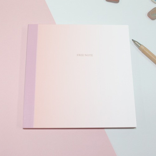 Pink gradation medium plain notebook Pink gradation medium plain notebook
