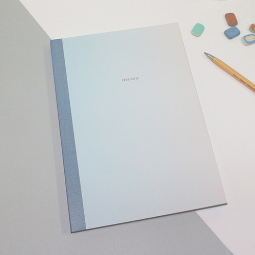 Blue gradation large plain notebook Blue gradation large plain notebook