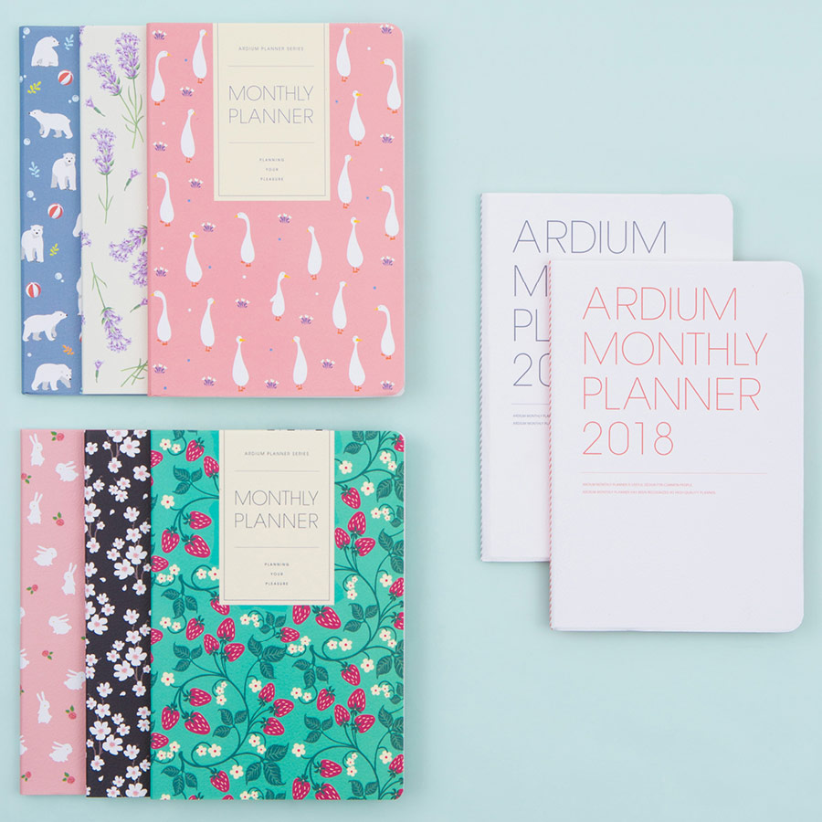 monthly planner 2018