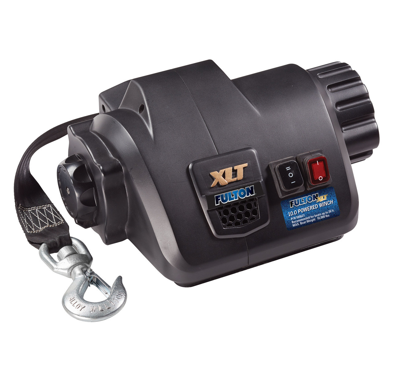 500621 --- FULTON Electric Marine Winch - 10,000 lb Capacity