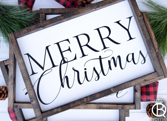Merry Christmas Wood Sign Queenbhome Merry Christmas Wood Sign