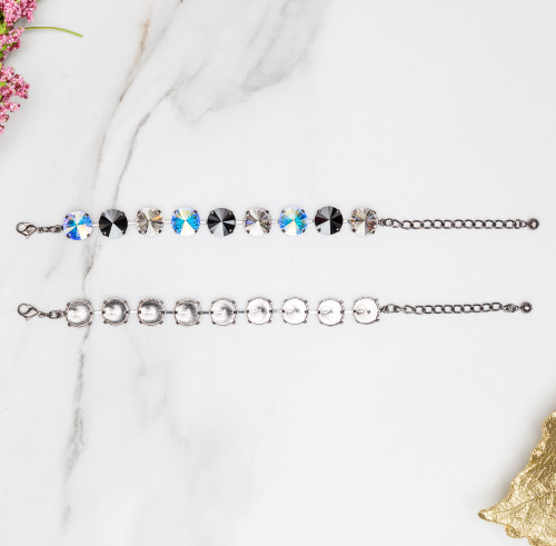 14mm Round | Classic Nine Setting Bracelets | Three Pieces