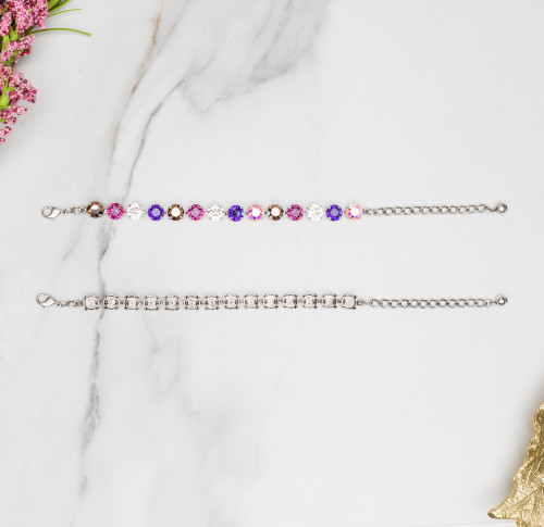 8.5mm | Classic Fourteen Setting Bracelets | Three Pieces